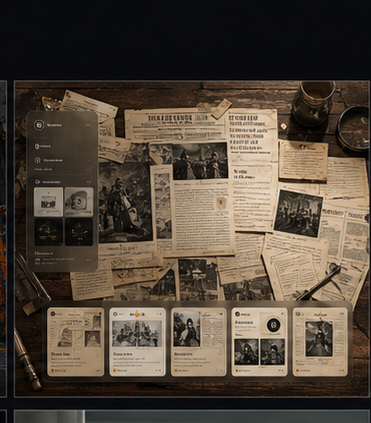 Newspaper Archive visual direction