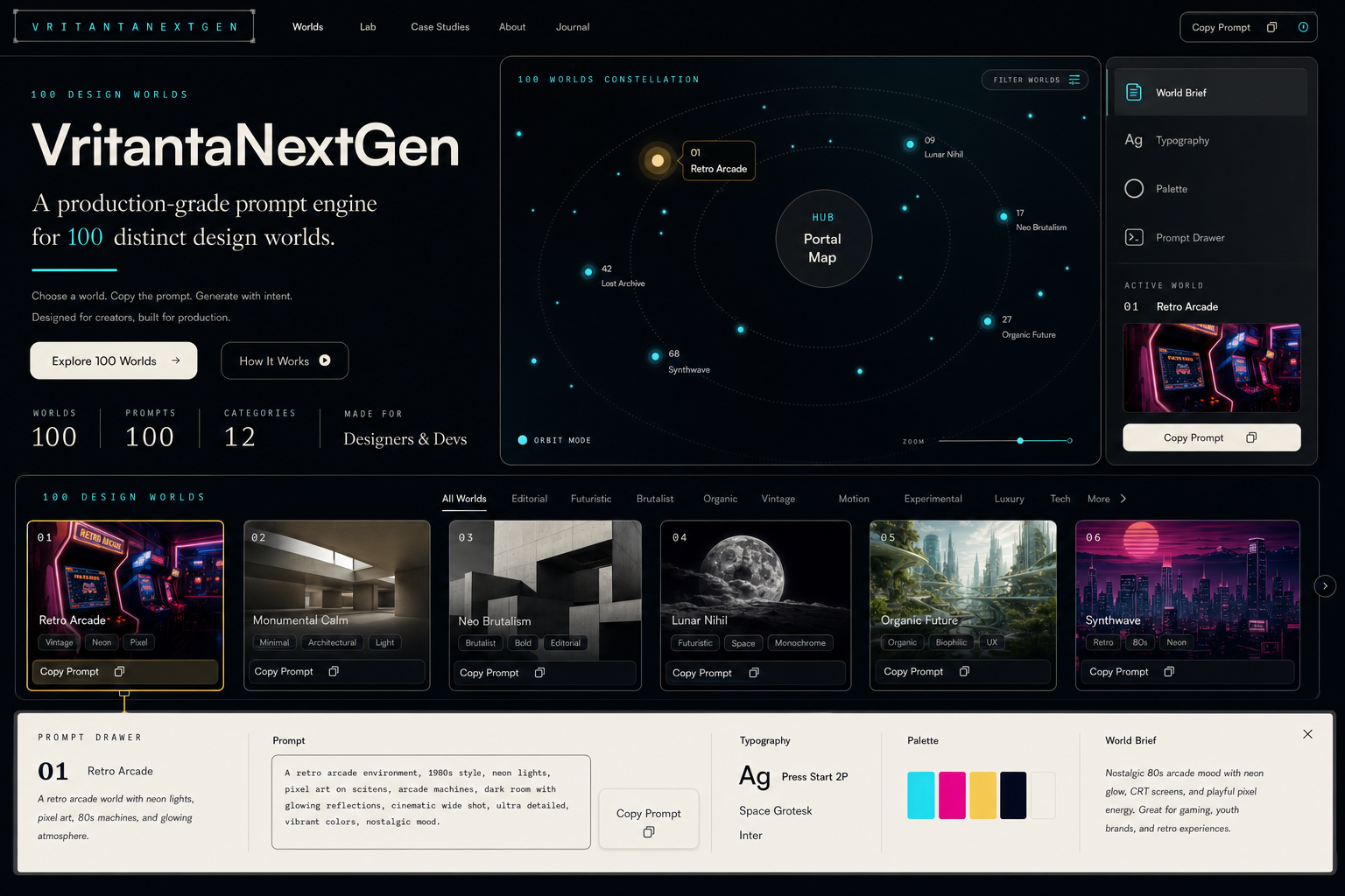 Vritanta NextGen product universe